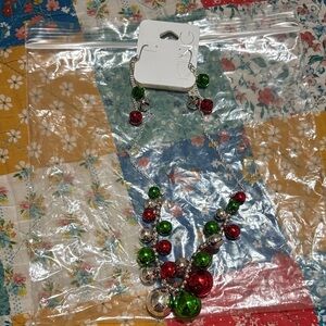 Icing Festive Red and Green Earrings